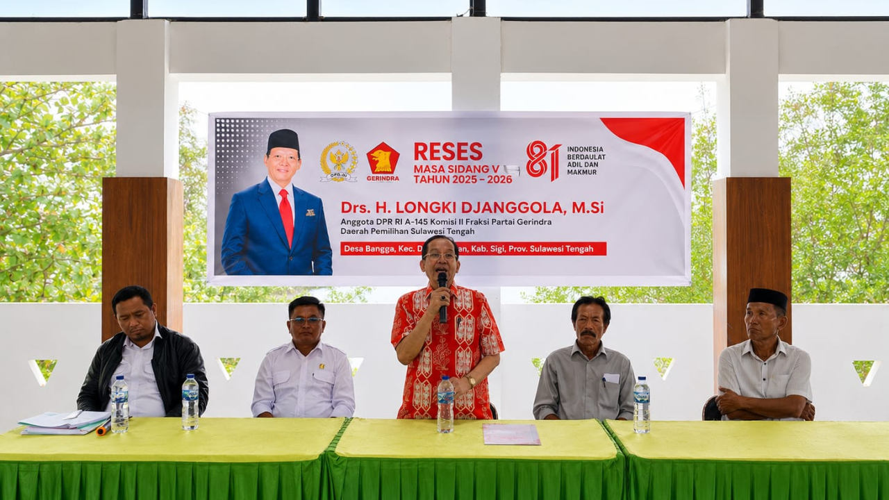 Kegiatan Reses Anggota DPR RI Drs. H. Longki Djanggola, M.Si Daerah Pemilihan Sulawesi Tengah