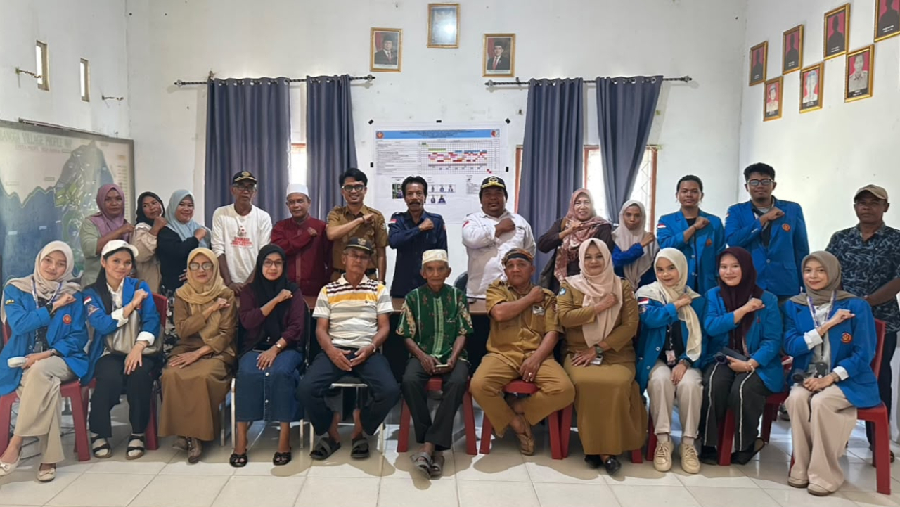 Sosialisasi Rapat Antar RT dalam Menyambut 17 Agustus dan Hari Lahir Desa Bangga Ke-117 Serta Musyawarah Program Kerja Mahasiswa KKN UNTAD Tematik Teknik, Sains, dan Kesehatan Angkatan 117