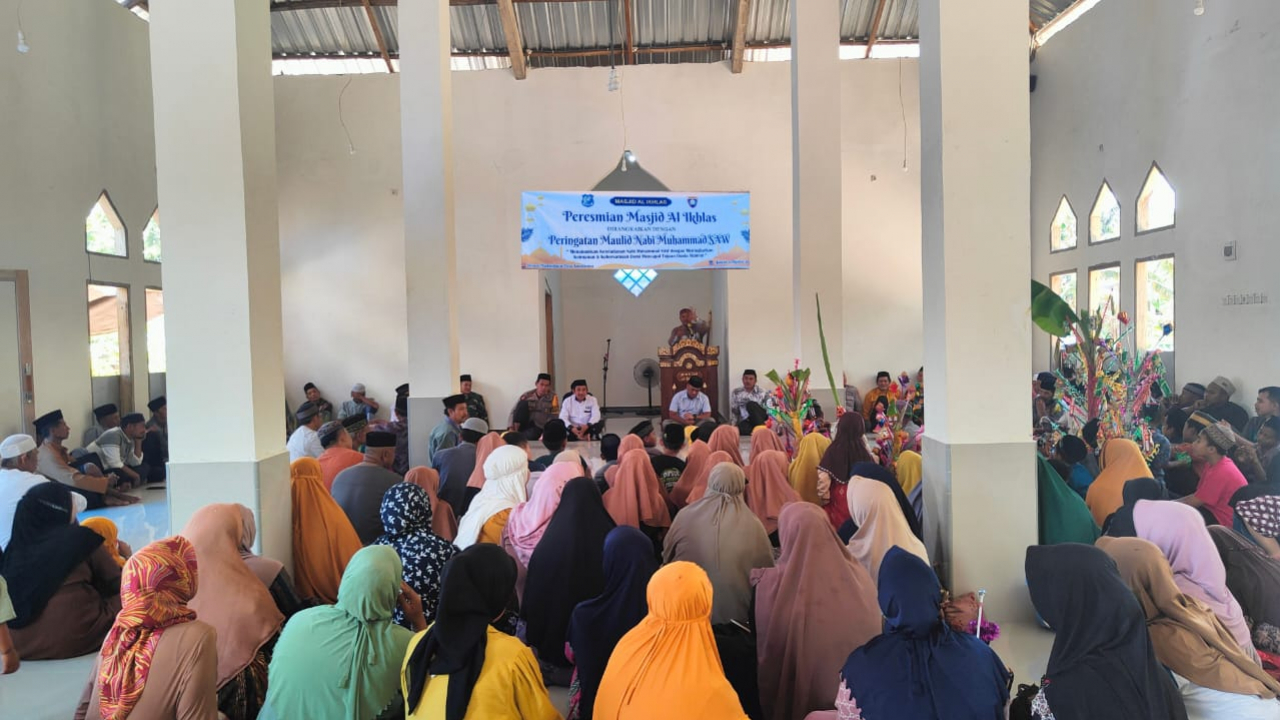 Resmi Digunakan! Masji Al-Iklhas Telah Diresmikan Oleh Camat Bontotiro.