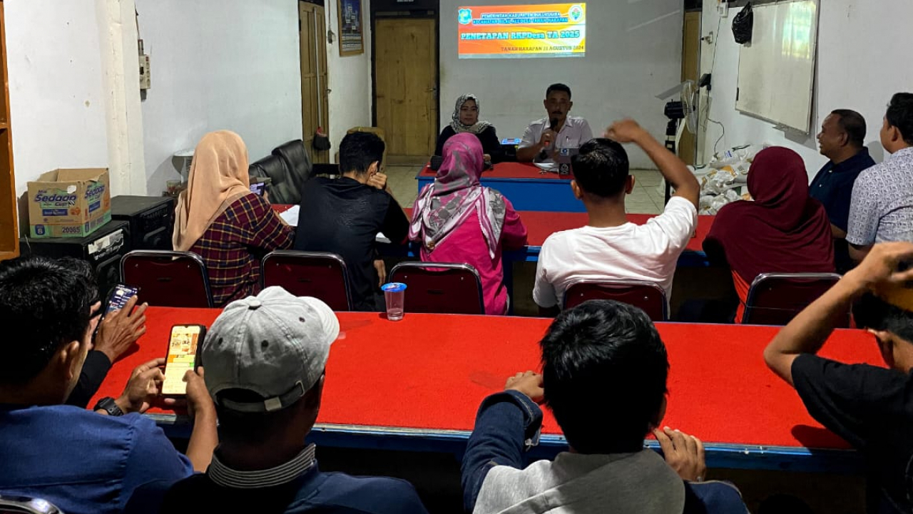 **Penetapan RKPDES 2025 Menjadi RKPDes 2025 di Desa Tanah Harapan**