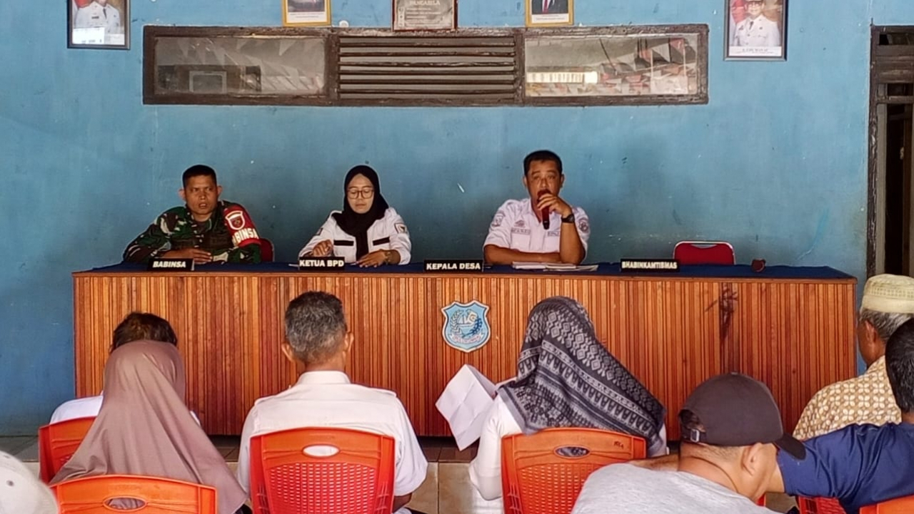 Rakor Ketahanan Pangan Desa Tanah Harapan