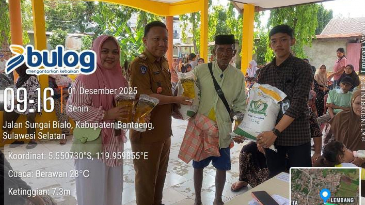 Bantuan Bapan Kelurahan Lembang mengalami Kebanjiran