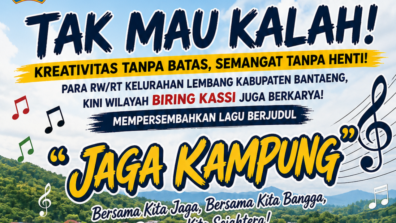 š„ Tak Mau Kalah! RW dan RT Biring Kassi Gebrak Lembang dengan Lagu āJaga Kampungā š„