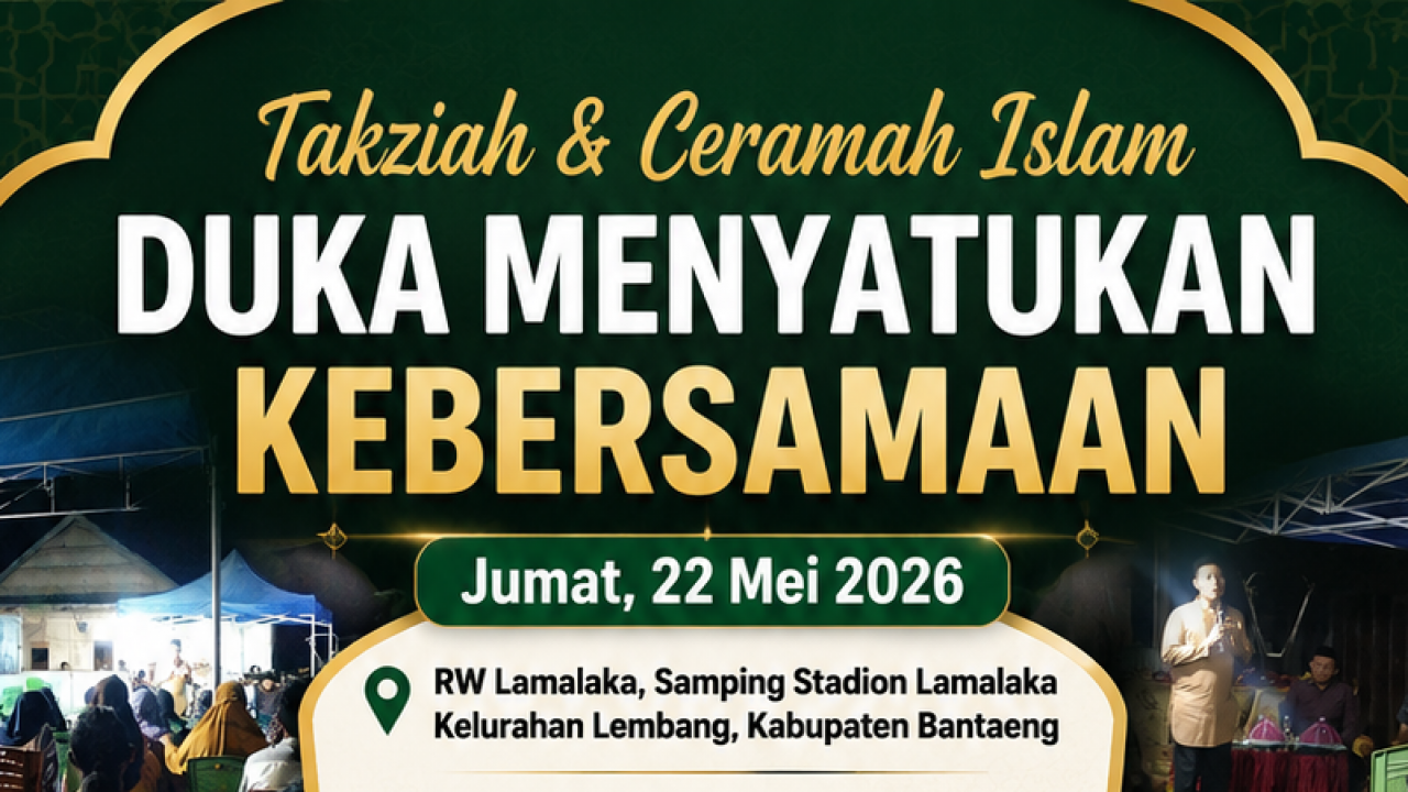 Duka Menyatukan Kebersamaan, Lurah Lembang Hadiri Takziah di RW Lamalaka