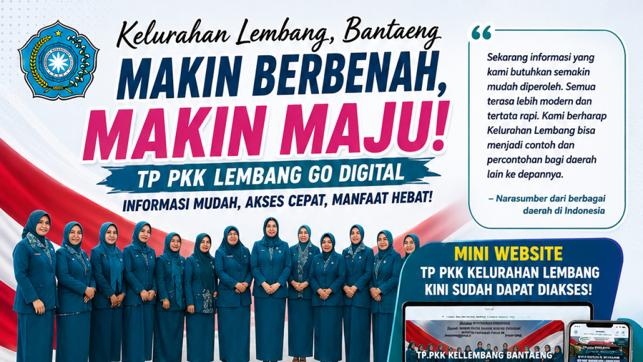 WOW! Kelurahan Lembang Makin Digital, Mini Website TP PKK Kini Jadi Sorotan Nasional