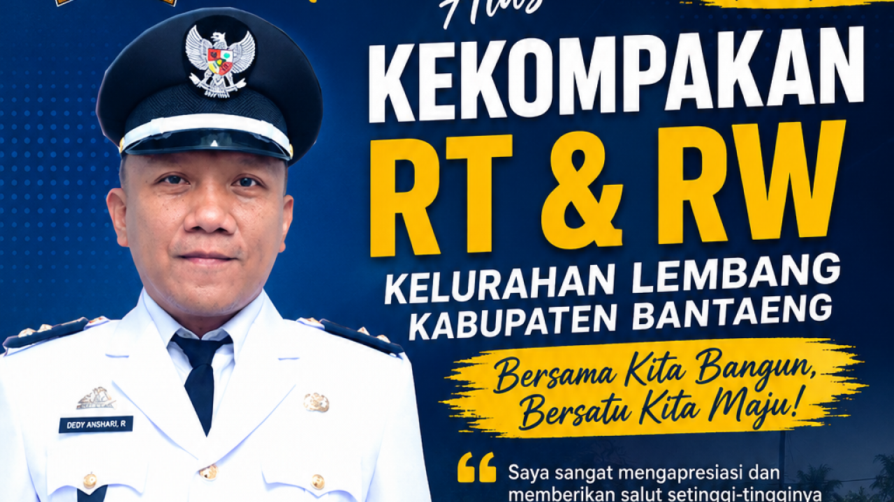 Solid dan Kompak! Lurah Lembang Apresiasi Semangat RT/RW Membangun Wilayah Demi Kemajuan Bersama