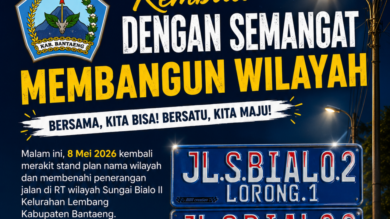 Cahaya dari Sungai Bialo II Kel Lembang : Semangat Syamsir Ahmad Membangun Wilayah dengan Kreativitas dan Kebersamaan