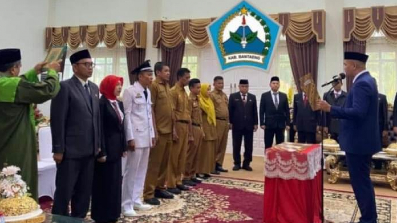 Perombakan ! Rotasi Pejabat Bantaeng Digelar di Rumah Jabatan Bupati, Sejumlah Nama Strategis Bergeser