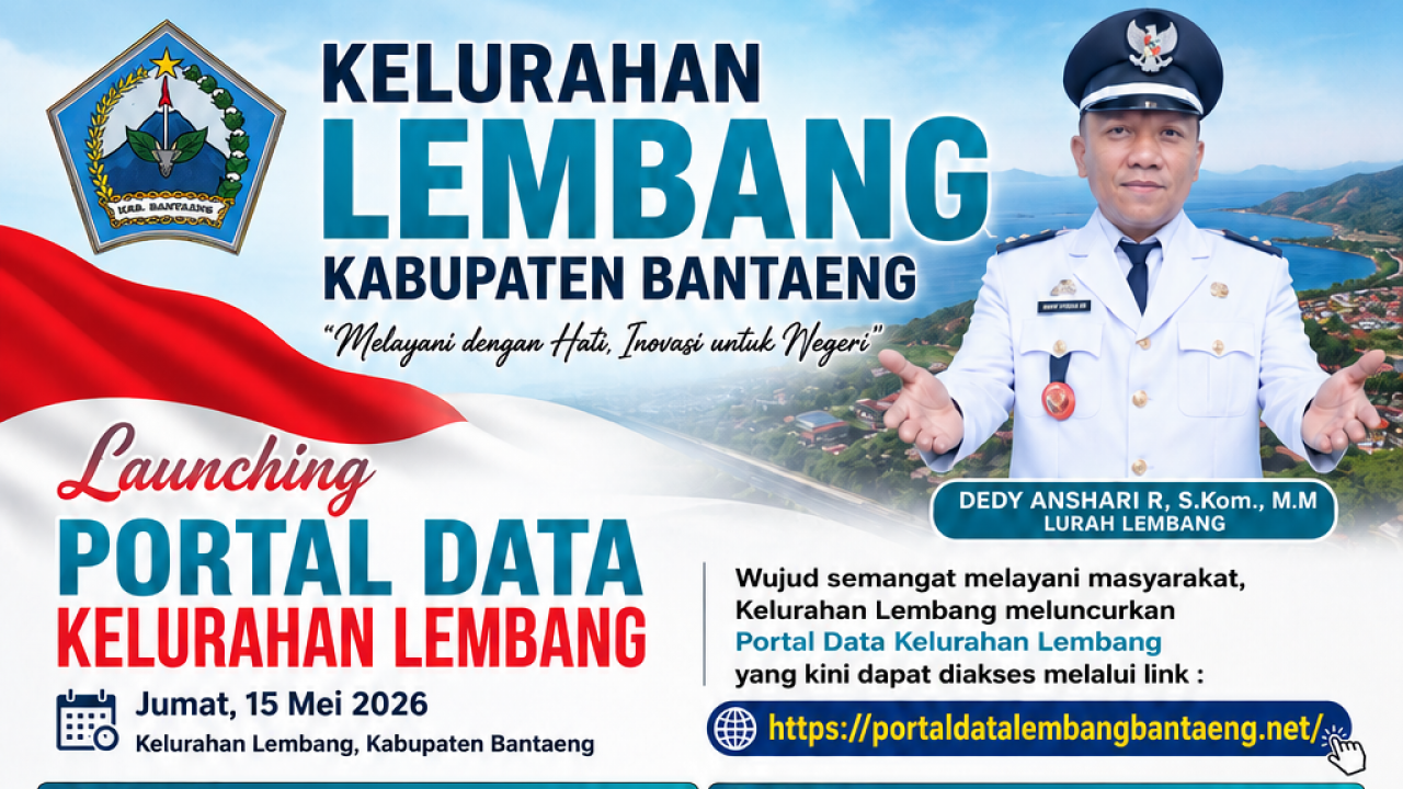 Kelurahan Lembang Kabupaten Bantaeng Launching Portal Data Digital, Wujud Semangat Pelayanan Masyarakat di Era Teknologi