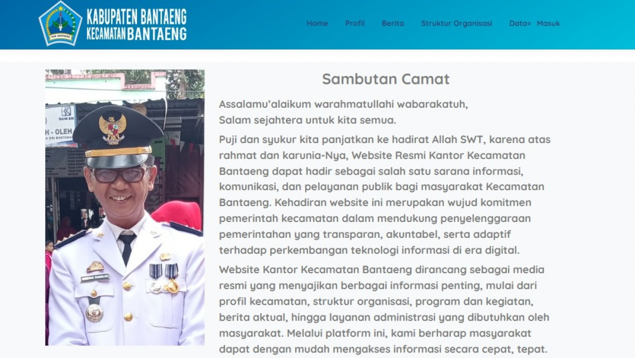 Akhirnya Kembali Aktif! Website Resmi Kecamatan Bantaeng Hadir Lebih Modern dan Mudah Diakses