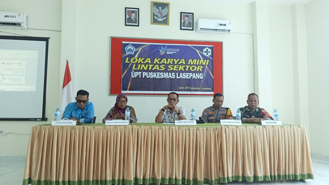 Lokakarya Mini Lintas Sektor UPT Puskesmas Lasepang: Dari Evaluasi Data Menuju Aksi Nyata Peningkatan Kesehatan Masyarakat Bantaeng