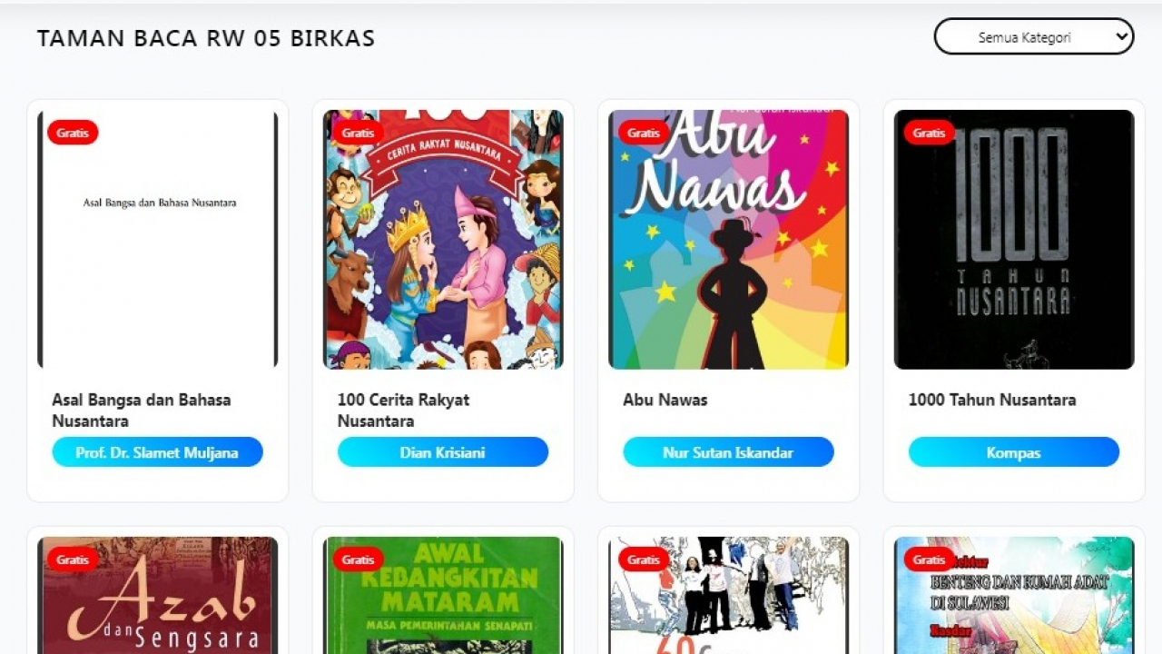Inspiratif! Di Tengah Malam, Lurah Lembang Manfaatkan Website RW Online Biring Kassi untuk Membaca dan Tingkatkan Literasi
