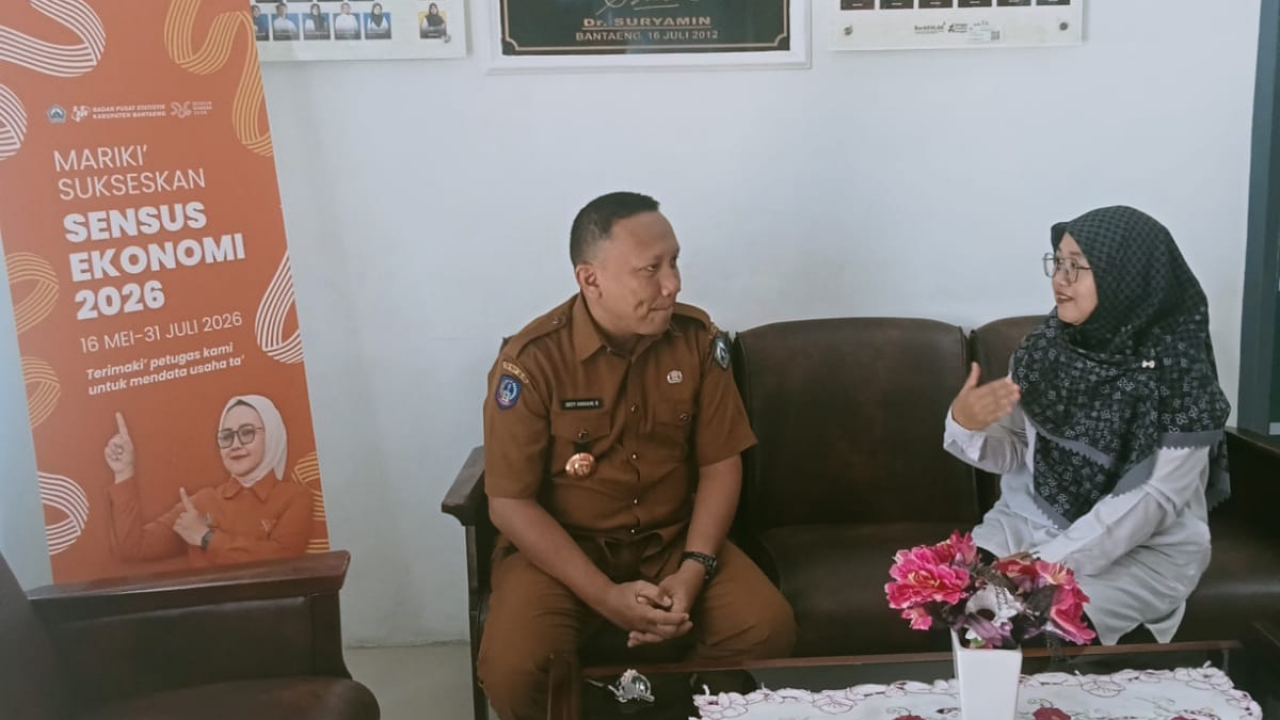 Koordinasi Sensus Ekonomi 2026, Lurah Lembang Perkuat Sinergi dengan BPS Bantaeng