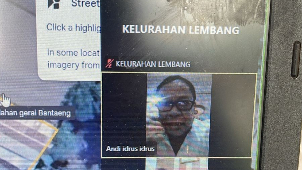 Zoom Percepatan Pembangunan Fisik Gerai Koperasi Merah Putih, Kelurahan Lembang Paparkan Rencana Lokasi Pembangunan