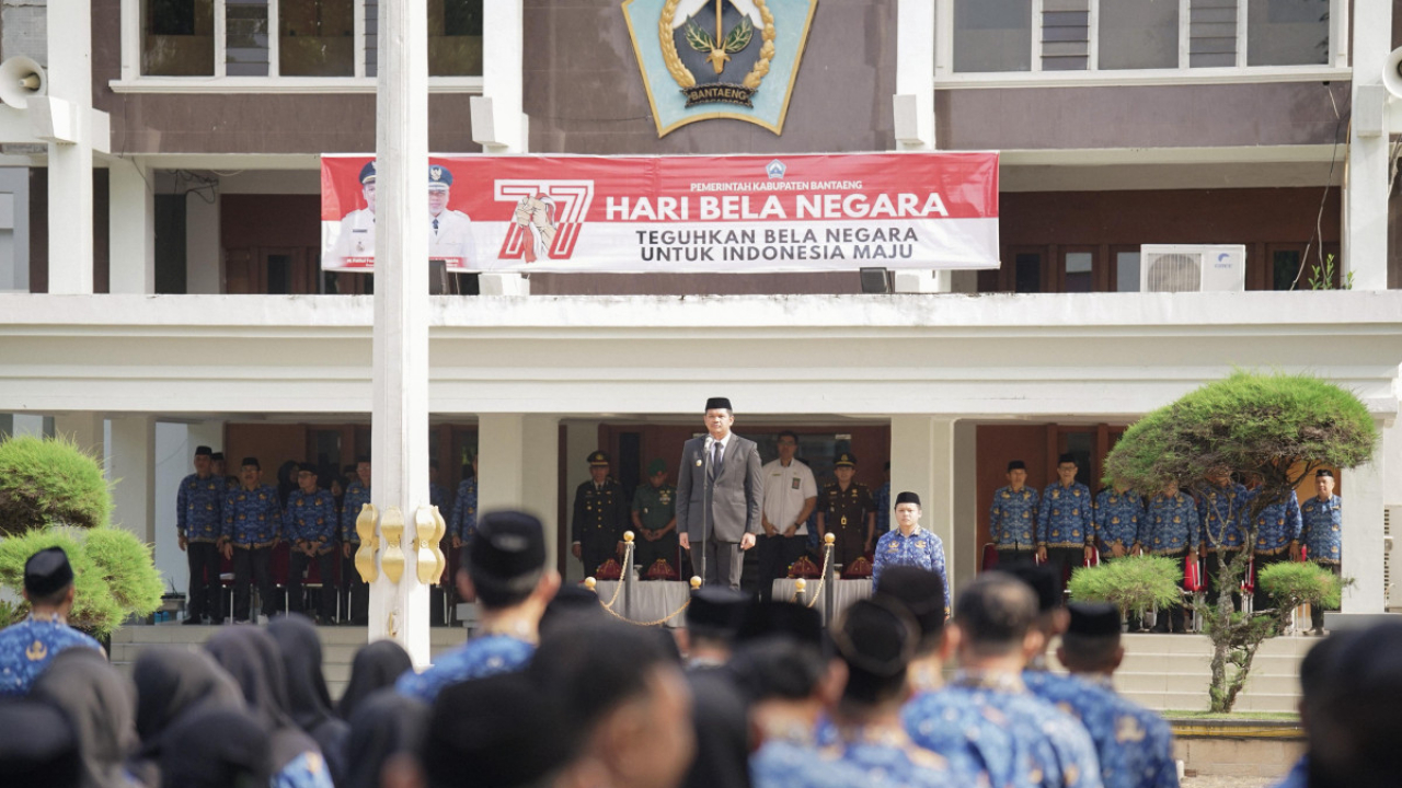 Semangat Nasionalisme Menggema, Bupati Bantaeng Pimpin Upacara Hari Bela Negara ke-77