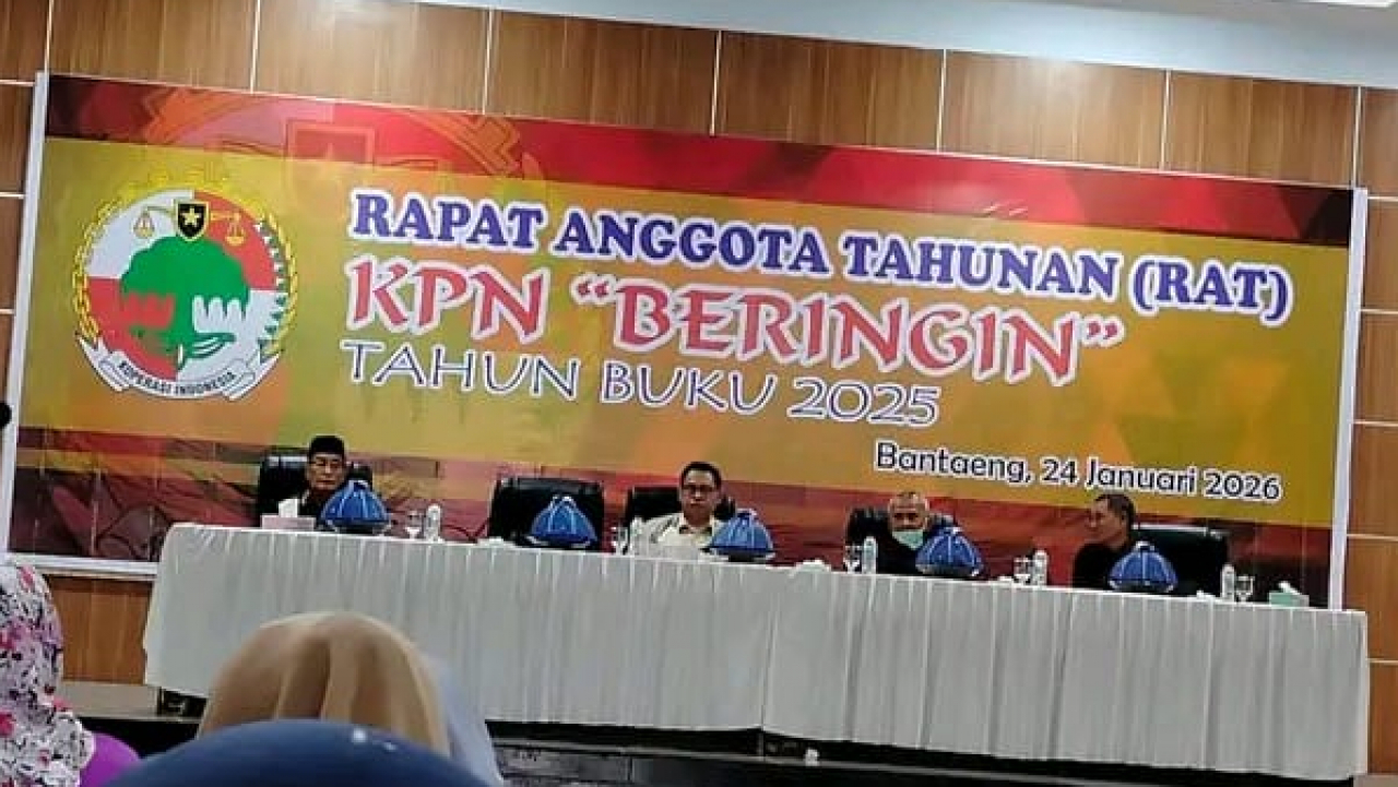 Memperkuat Transparansi dan Kebersamaan: Rapat Anggota Tahunan (RAT) KPN Beringin Tahun Buku 2025 di Balai Kartini Bantaeng
