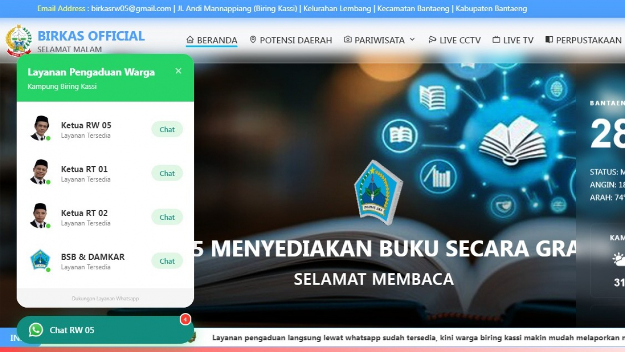 π₯ Tak Kenal Lelah! Malam ini, RT 02 Biring Kassi dan Lurah Lembang Tancap Gas Kembangkan Fitur Canggih Website RW Online π