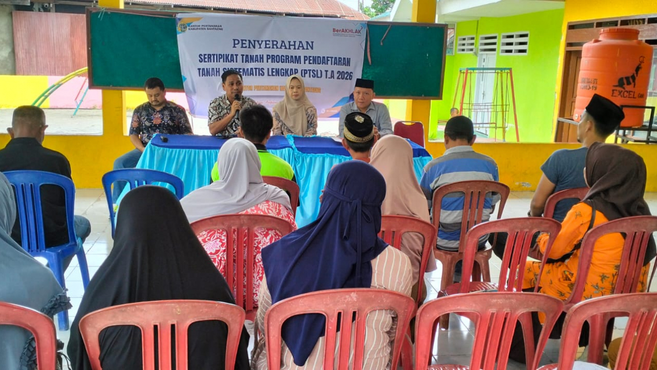 Kelurahan Lembang Pertama Tuntaskan PTSL Tahap I Tahun 2026 di Kabupaten Bantaeng