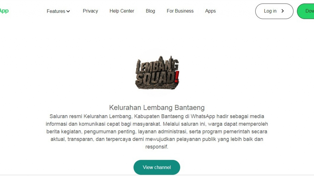 “Saluran WhatsApp Kelurahan Lembang Kabupaten Bantaeng: Akses Informasi Cepat, Transparan, dan Terpercaya untuk Masyarakat”