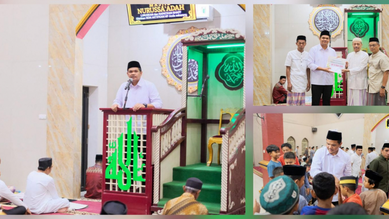 Bupati Bantaeng Hadiri Safari Ramadan di Masjid Nurussa’adah Lamalaka, Ajak Warga Bersatu dan Waspada Cuaca Ekstrem