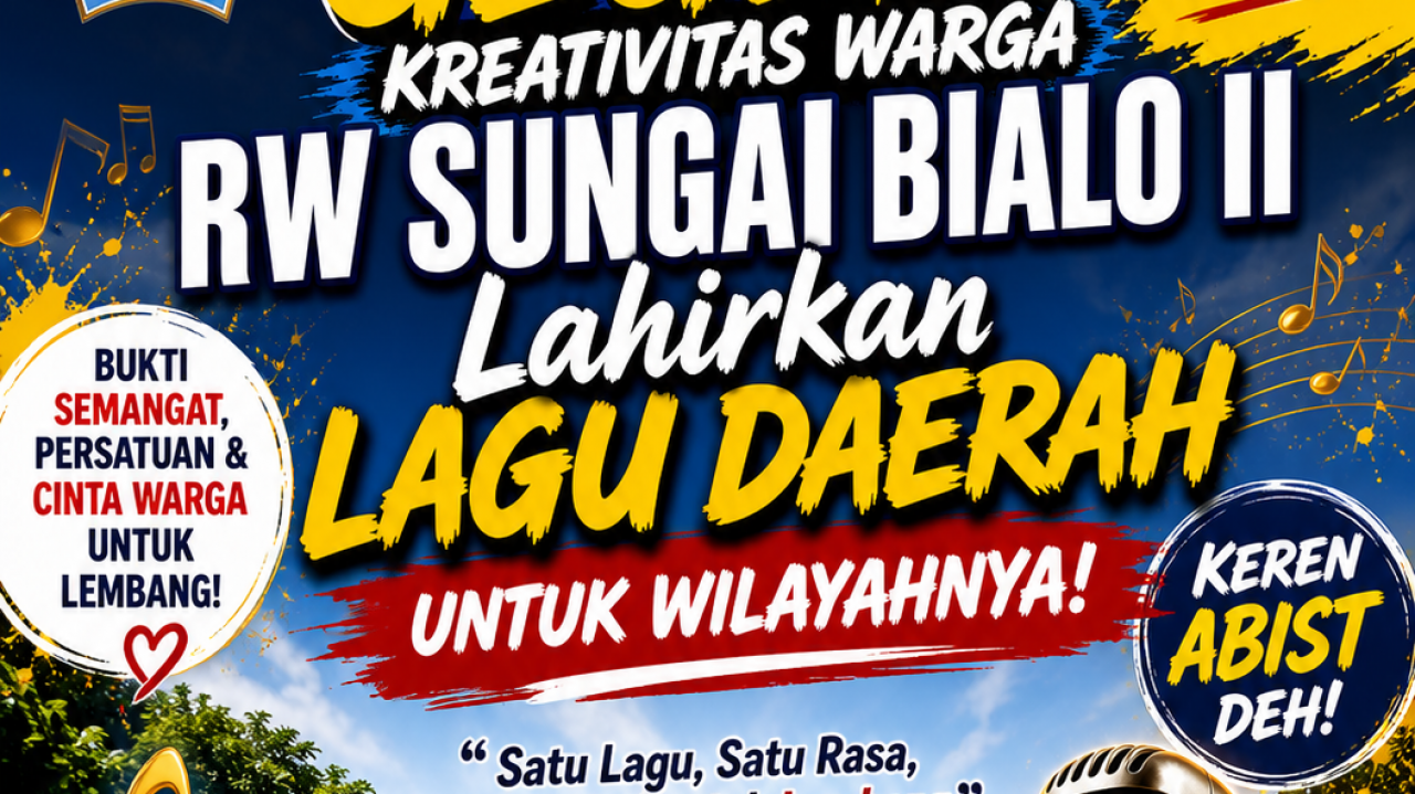MELEDAK! Kreativitas Warga Lembang Tak Terbendung—Lagu RW Sungai Bialo II Resmi Dirilis!
