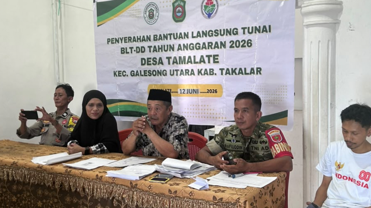 Penyaluran BLT Dana Desa Tahap 2 di Desa Tamalate