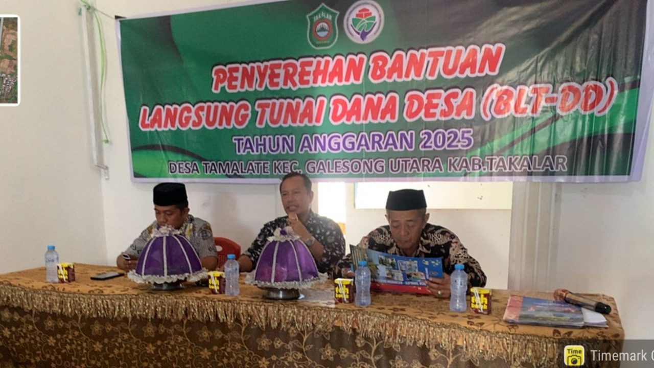 Pemerintah Desa Tamalate Menyalurkan Bantuan Langsung Tunai( BLT-DD) Tahap II