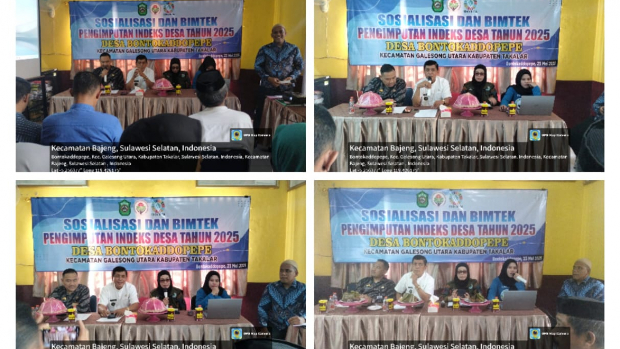 Sosialisasi dan Bimtek Penginputan Indeks Desa Membangun Tahun 2025 di Desa Bontokaddopepe