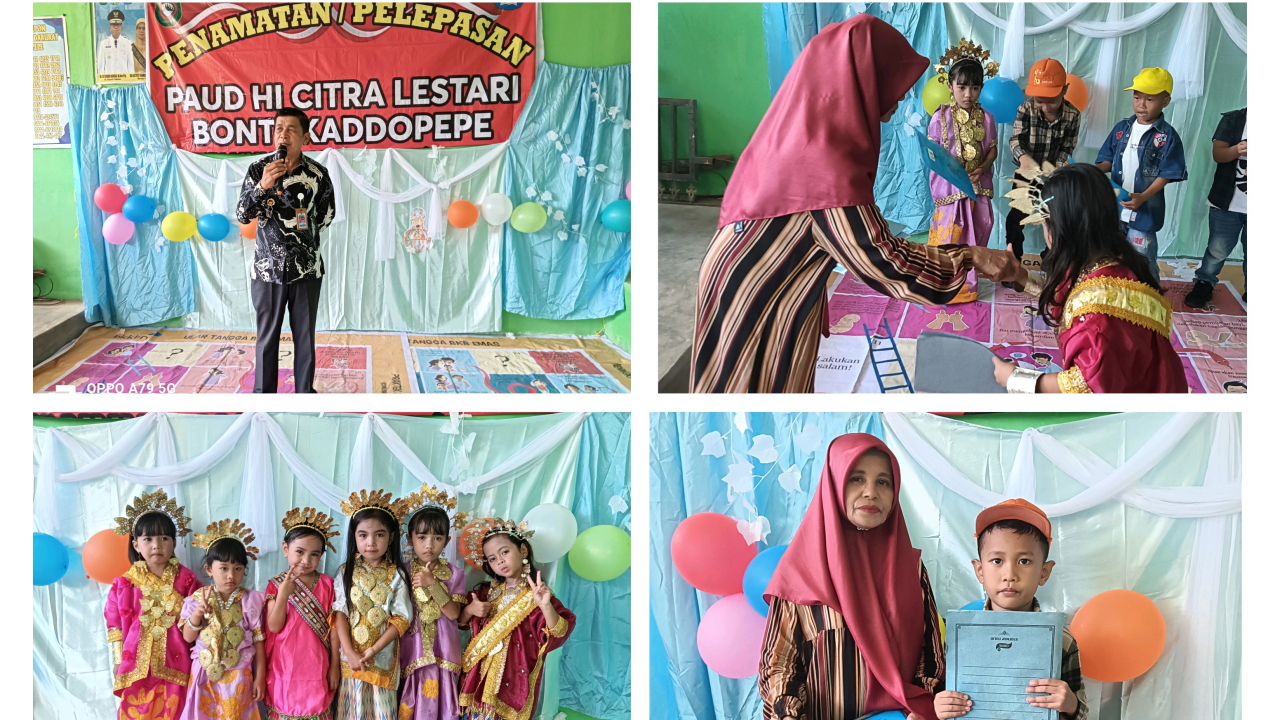 Sambutan Kepala Desa di Acara Penamatan TK PAUD HI Citra Lestari Bontokaddopepe