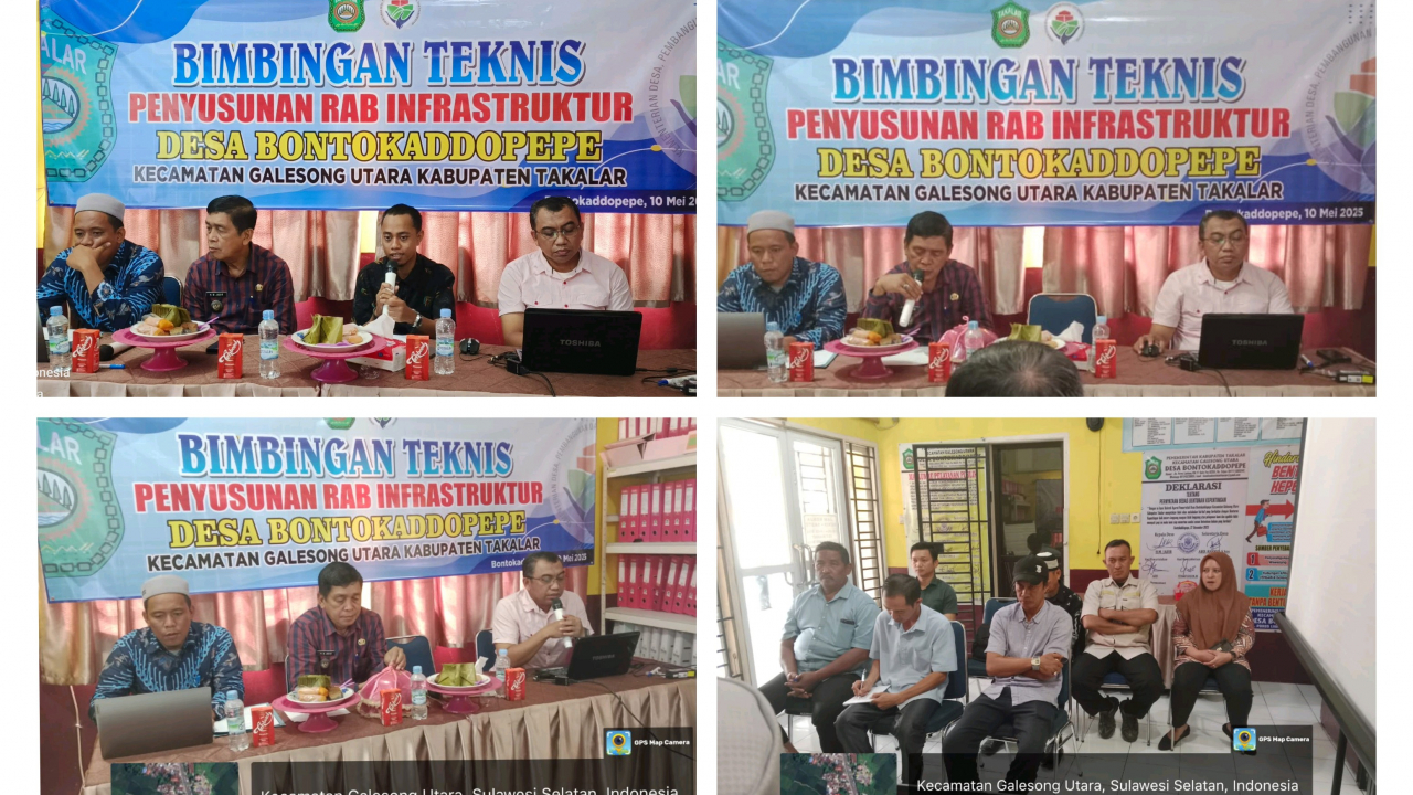 Bimbingan Teknis Penyusunan RAB Infrastruktur Desa Bontokaddopepe Tahun 2025