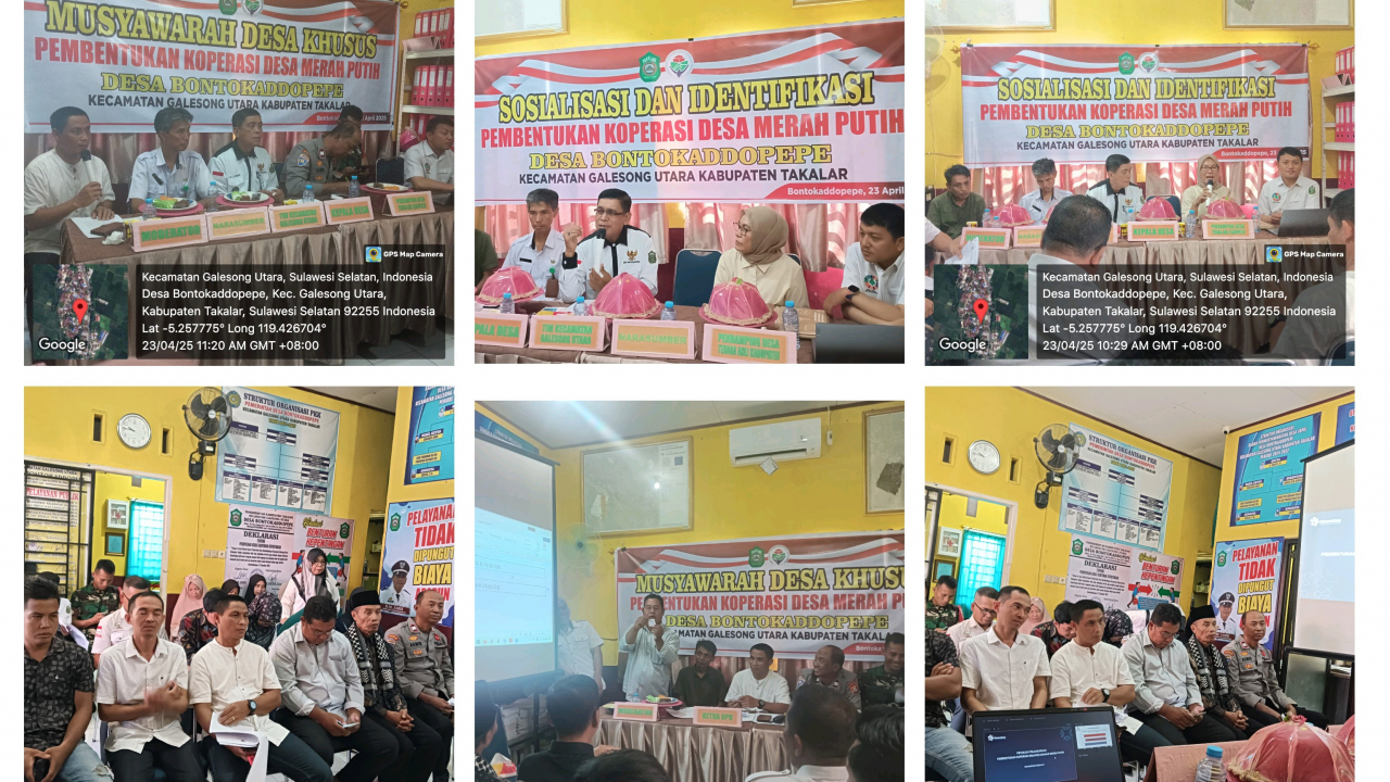Sosialisasi, Identifikasi dan Pembentukan Koperasi Desa Merah Putih Bontokaddopepe di Desa Bontokaddopepe
