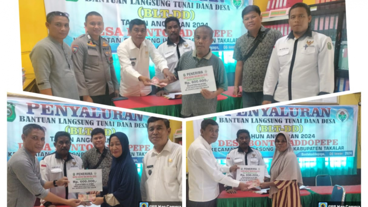 Penyaluran BLT-DD Bulan September dan Oktober Tahun 2024 di Desa Bontokaddopepe