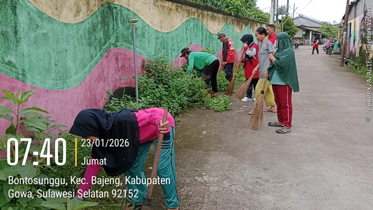 Kerja Bakti Rutin: Desa Bontokaddopepe Bersih dan Asri