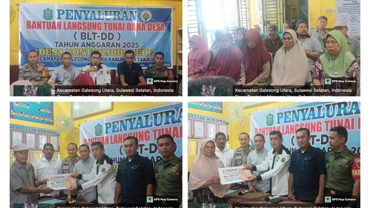 Penyaluran BLT DD Tahap I bulan Januari sampai dengan Maret TA 2025 di Desa Bontokaddopepe