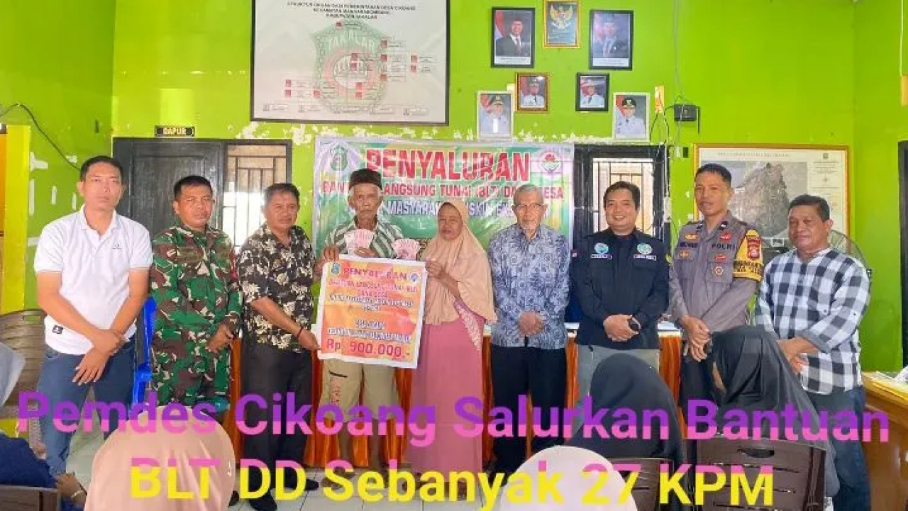 Pemdes Cikoang Salurkan Bantuan BLT DD Sebanyak 27 KPM