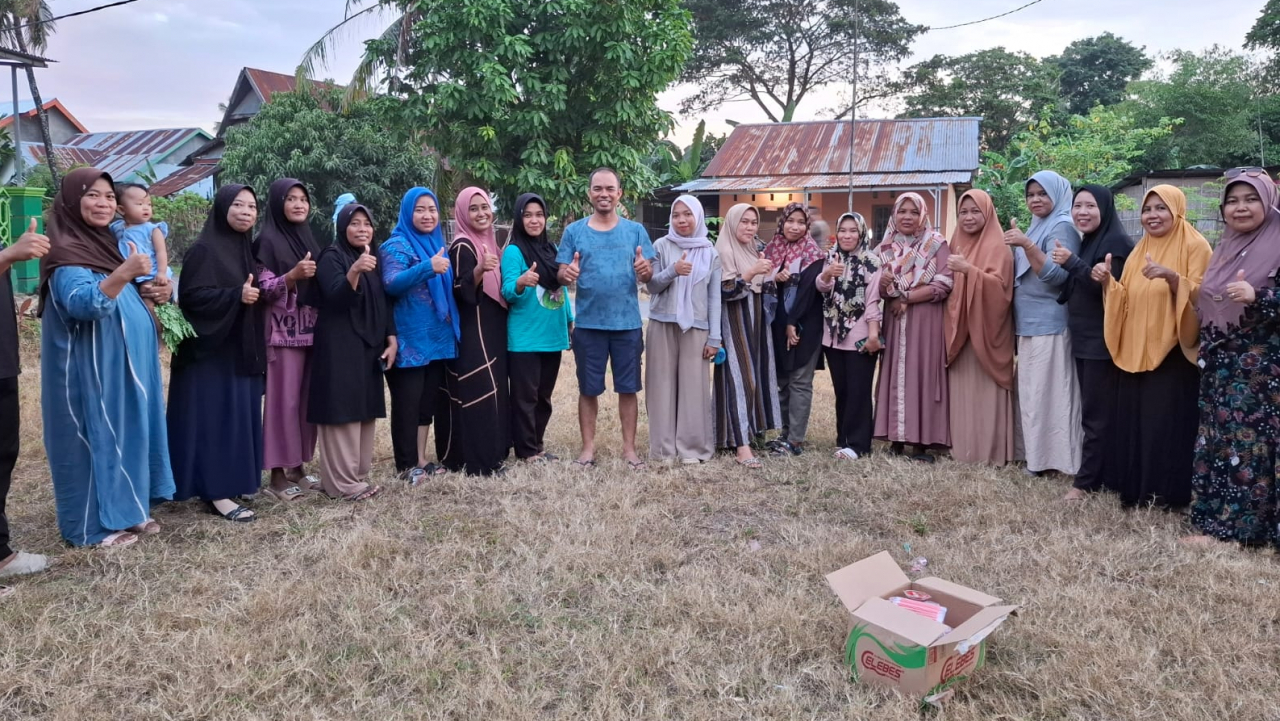 Gotong Royong Tanam Sayuran di Pekarangan, Wujud Nyata Ketahanan Pangan Desa Bontolangkasa Selatan