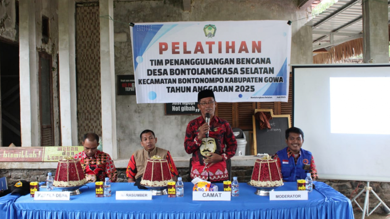 Pelatihan Tim Penanggulangan Bencana Tingkat Desa Bontolangkasa Selatan Tahun Anggaran 2025
