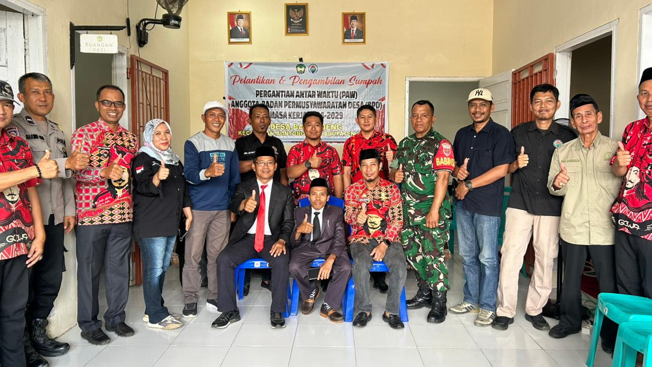 Pelantikan Anggota BPD Desa Barembeng Berlangsung Khidmat