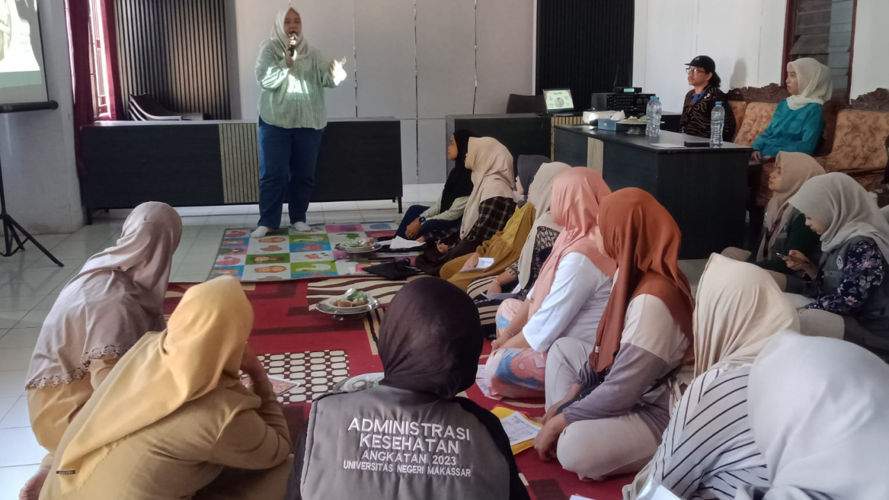 Mahasiswa KKN UNM Prodi Administrasi Kesehatan Gelar Program Kerja di Desa Bontobiraeng Gowa