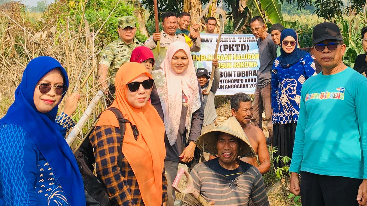 Pemerintah Desa Bontobiraeng Melaksanakan Padat Karya Tunai Desa (PKTD) Pemeliharaan Saluran Irigasi Dusun Kokowa