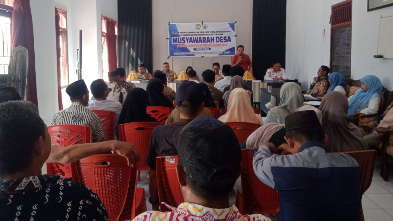 Musyawarah Desa Verifikasi Dan Penetapan Data Indeks Desa Tahun 2026 Desa Bontobiraeng