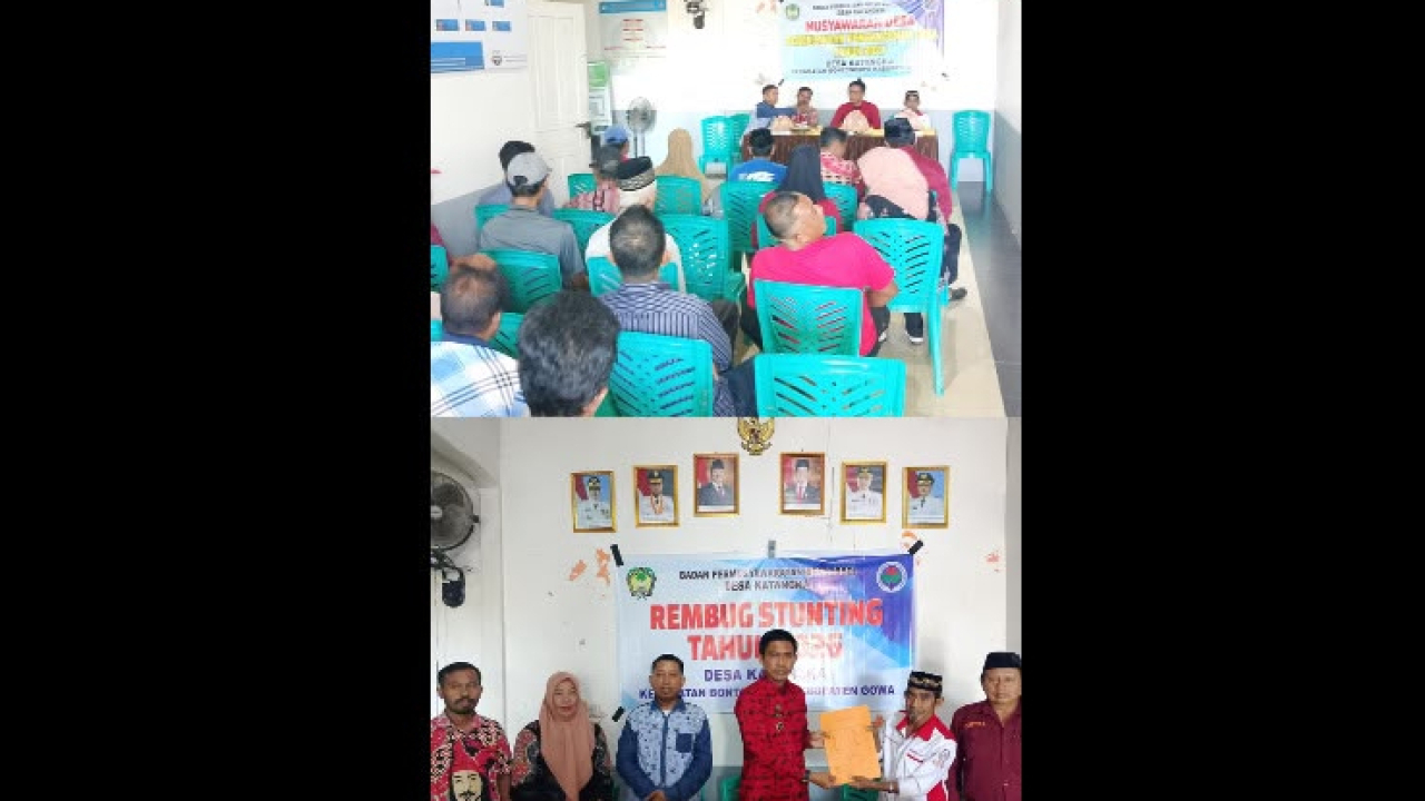 Musyawarah Desa Katangka Gowa Susun RKP Desa Tahun 2027