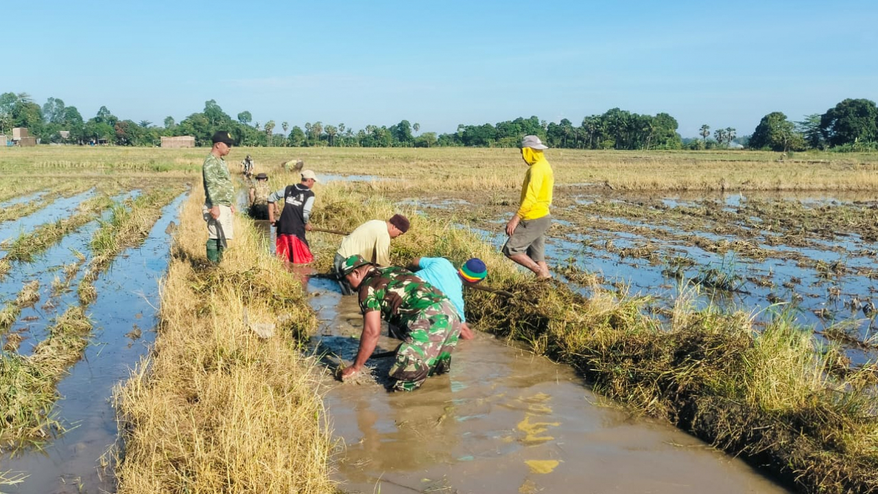 Sambut Musim Tanam Kedua (MT II), Pemerintah Desa Kalebarembeng Bersama Petani Intensifkan Pembersihan Irigasi