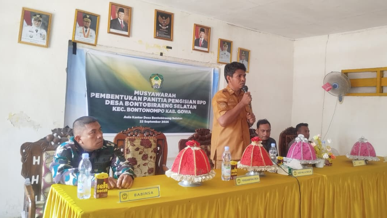 Panitia Pemilihan Anggota BPD Desa Bontobiraeng Selatan Periode 2027–2035 Resmi Terbentuk