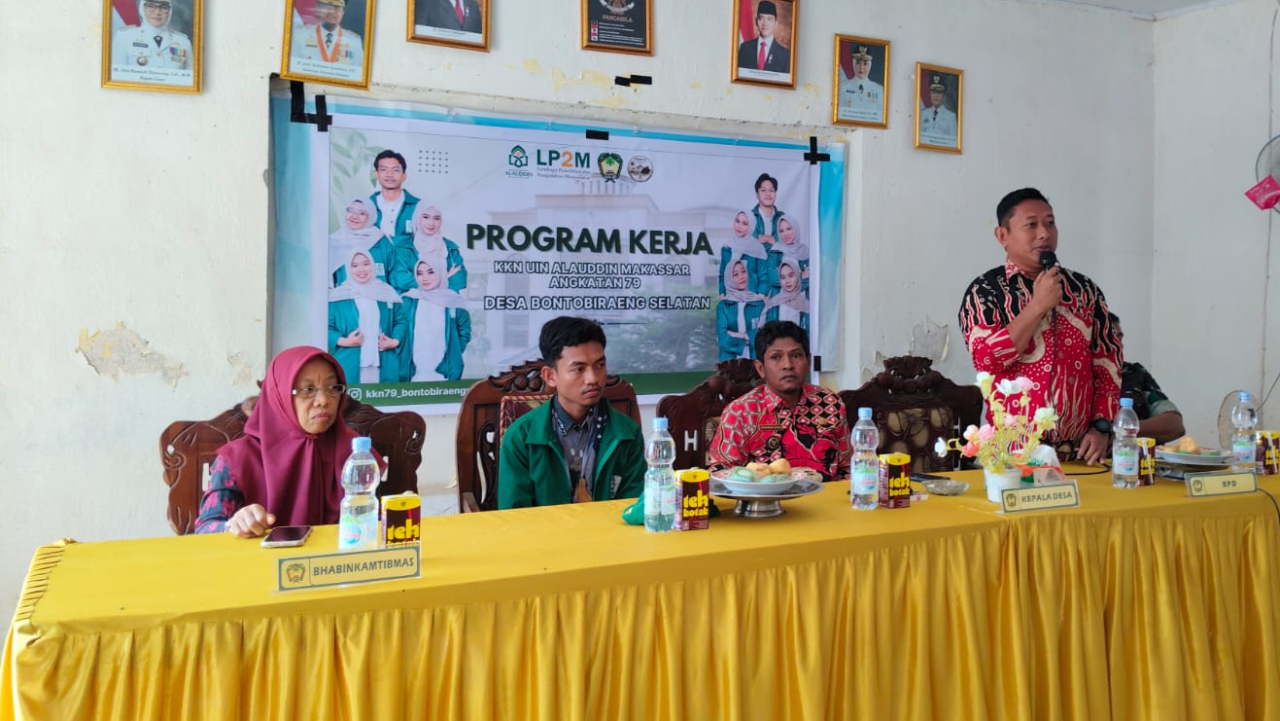 KKN UIN Alauddin Makassar Angkatan 79 Susun Program Kerja di Desa Bontobiraeng Selatan