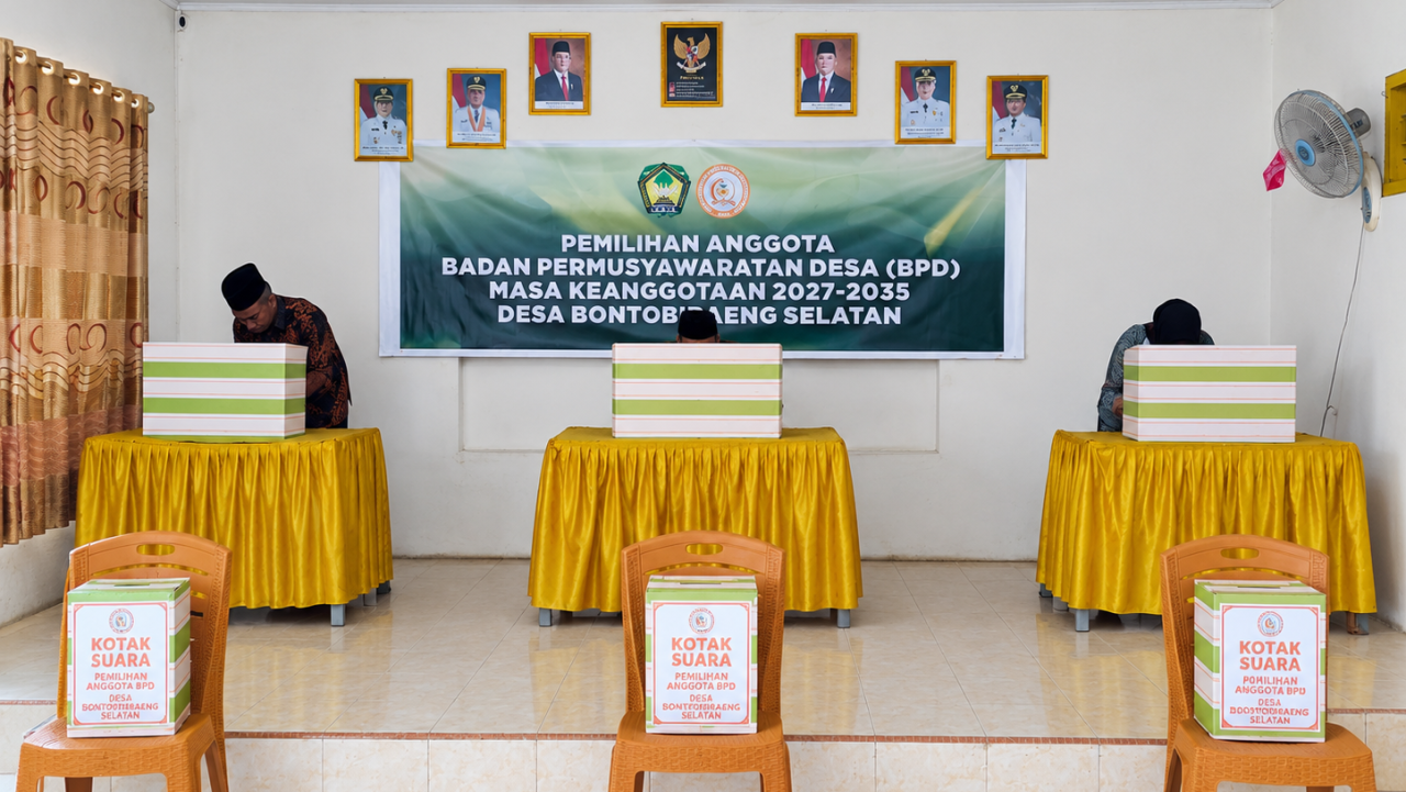 Panitia Pengisian Anggota BPD Bontobiraeng Selatan Gelar Pemungutan Suara Langsung dan Rekapitulasi Perolehan Suara Periode 2027-2035