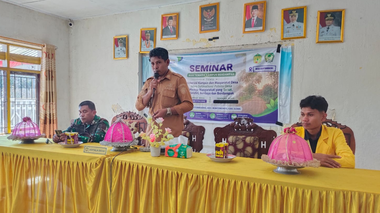 Seminar Awal KKN Tematik Kampus Berdampak Resmi Digelar di Desa Bontobiraeng Selatan