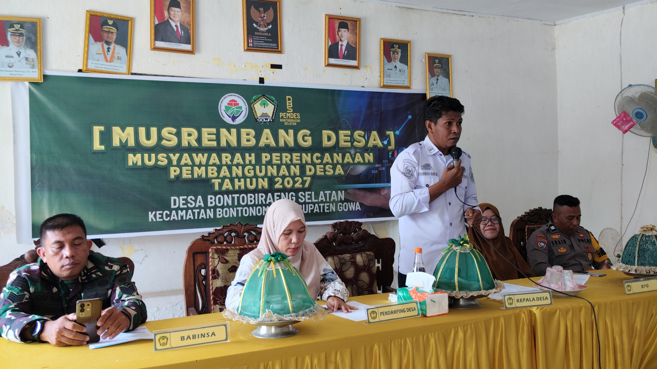 Desa Bontobiraeng Selatan Gelar Musrenbang Desa Tahun 2027