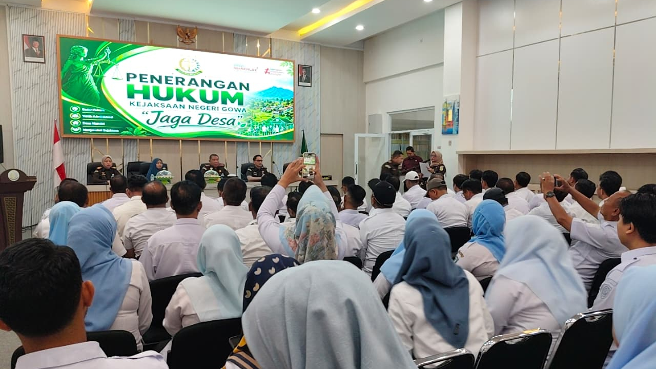 Kejaksaan Negeri Gowa Gelar Penerangan Hukum “Jaga Desa”