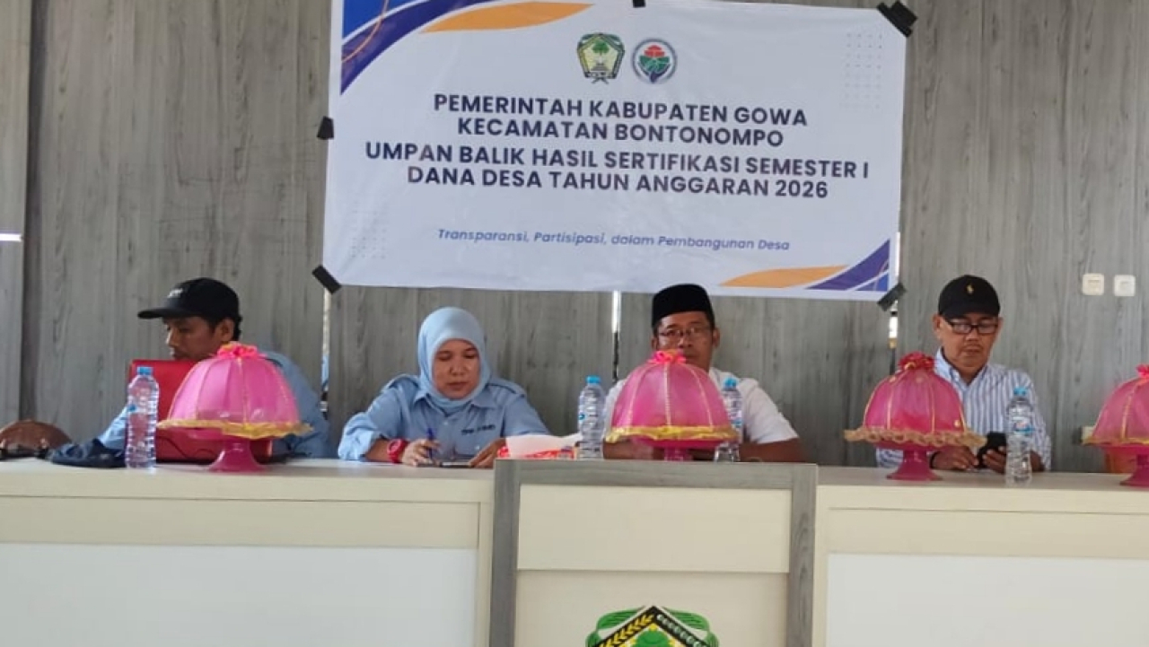 Umpan Balik Hasil Sertifikasi Semester I Dana Desa Tahun Anggaran 2026 Digelar di Desa Romanglasa